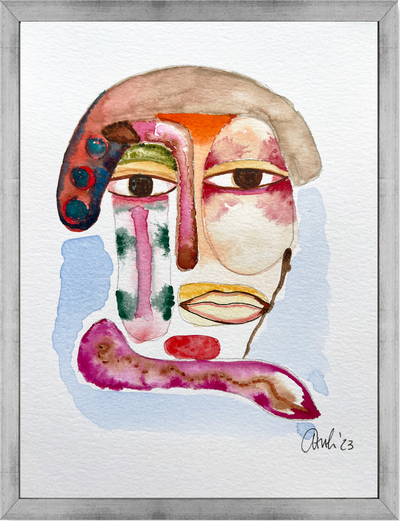 Face Watercolor IV