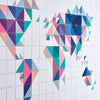 Cuadro Decorativo IXXI The World Tangram Pink/Blue 180 x 100