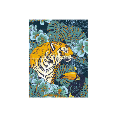 Cuadro decorativo IXXI - Tiger Jungle & Toucan Family (Doble Cara)