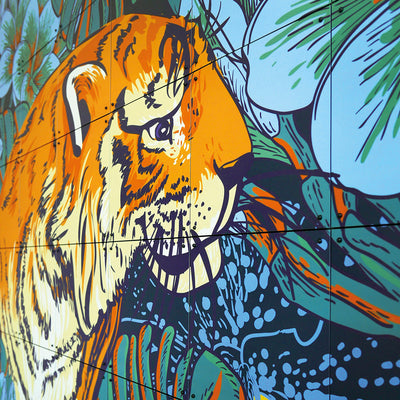 Cuadro decorativo IXXI - Tiger Jungle & Toucan Family (Doble Cara)