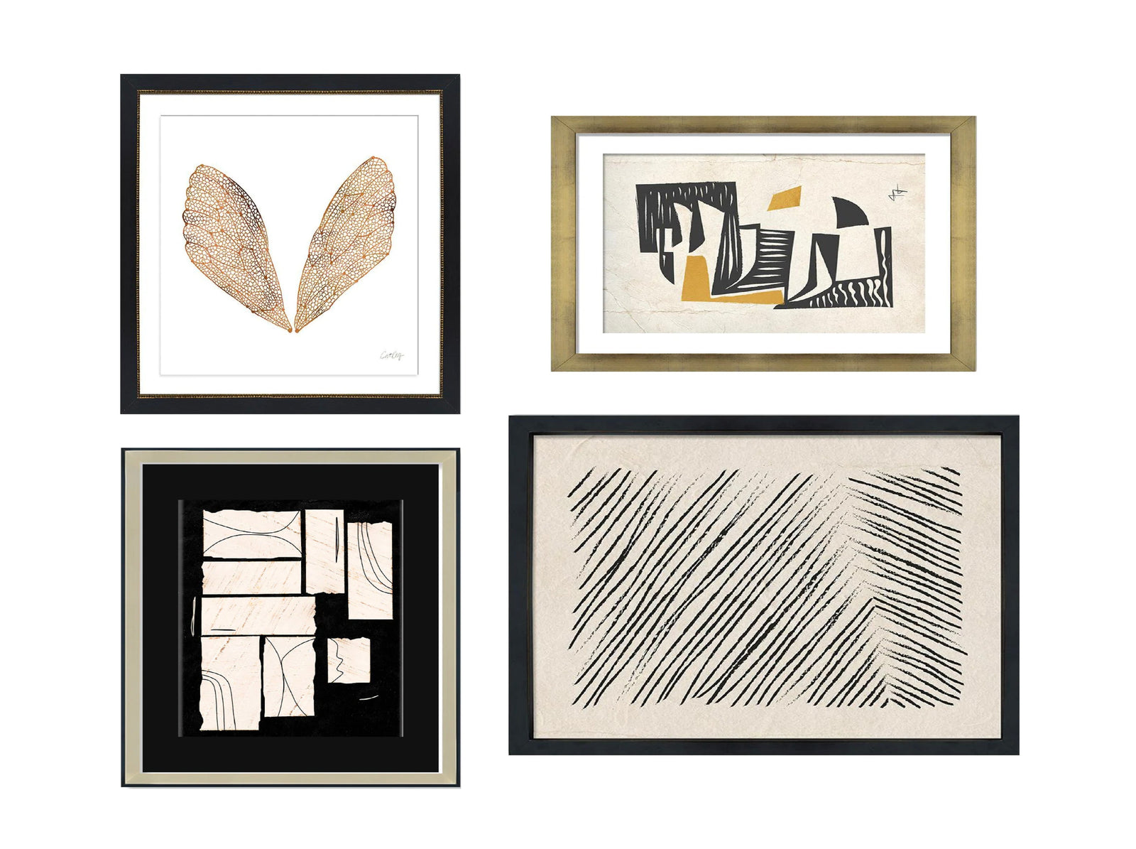 Composición 4 Cuadros M