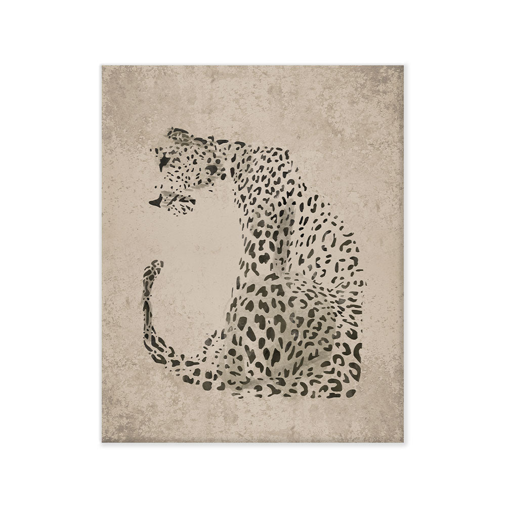 Leopardo gris canvas