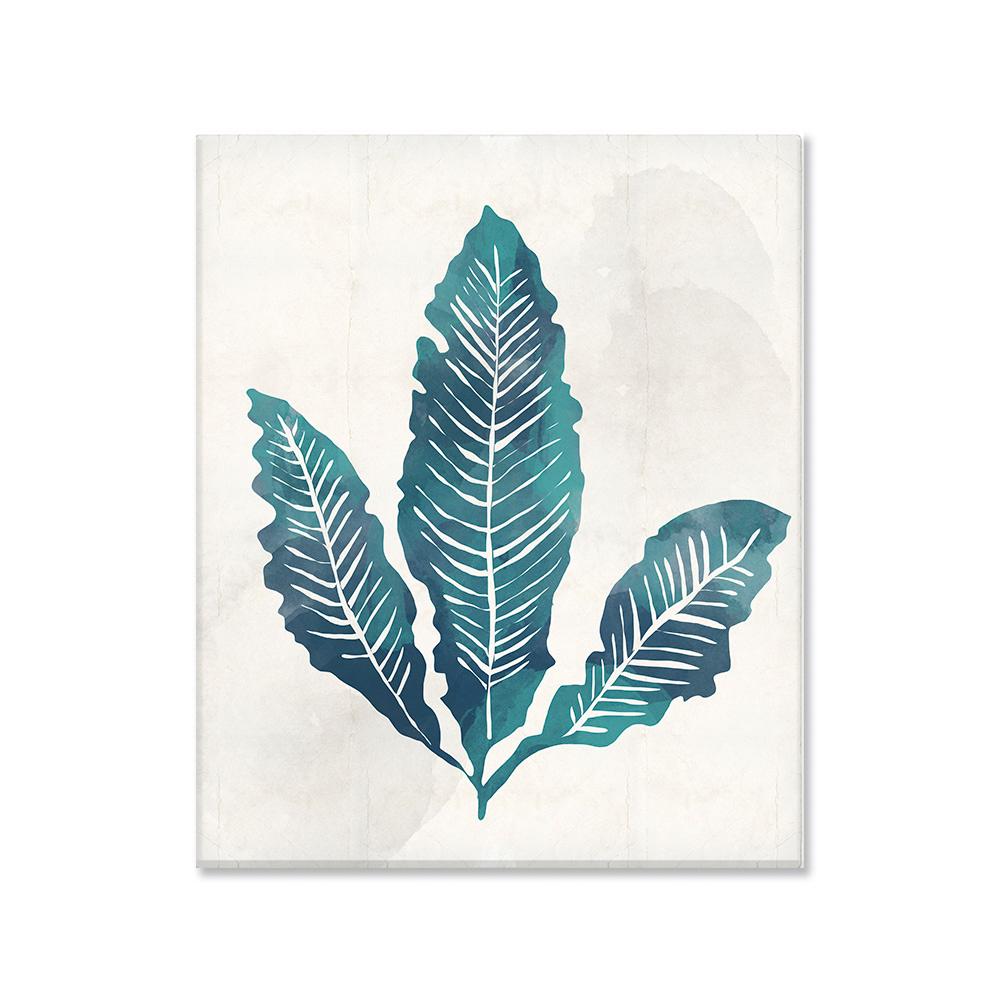 Coral beige hoja canvas