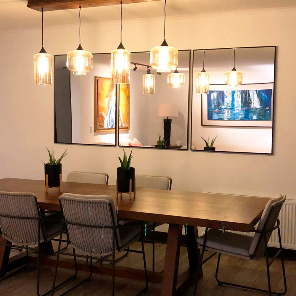 Espejo cuadrado aluminio