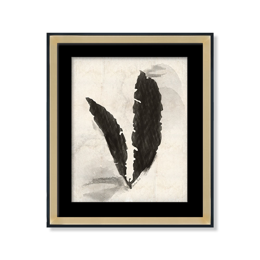 Acuarela negra plumas