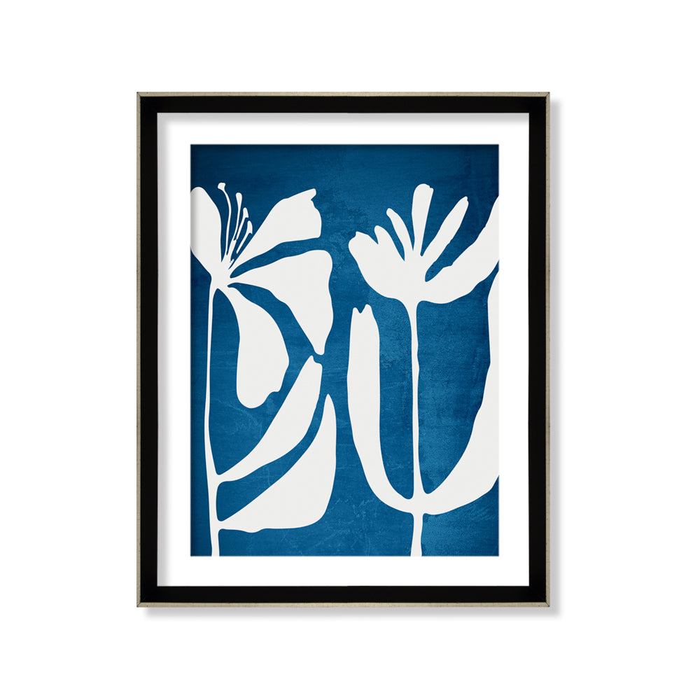 Cuadro Botánico Azul II