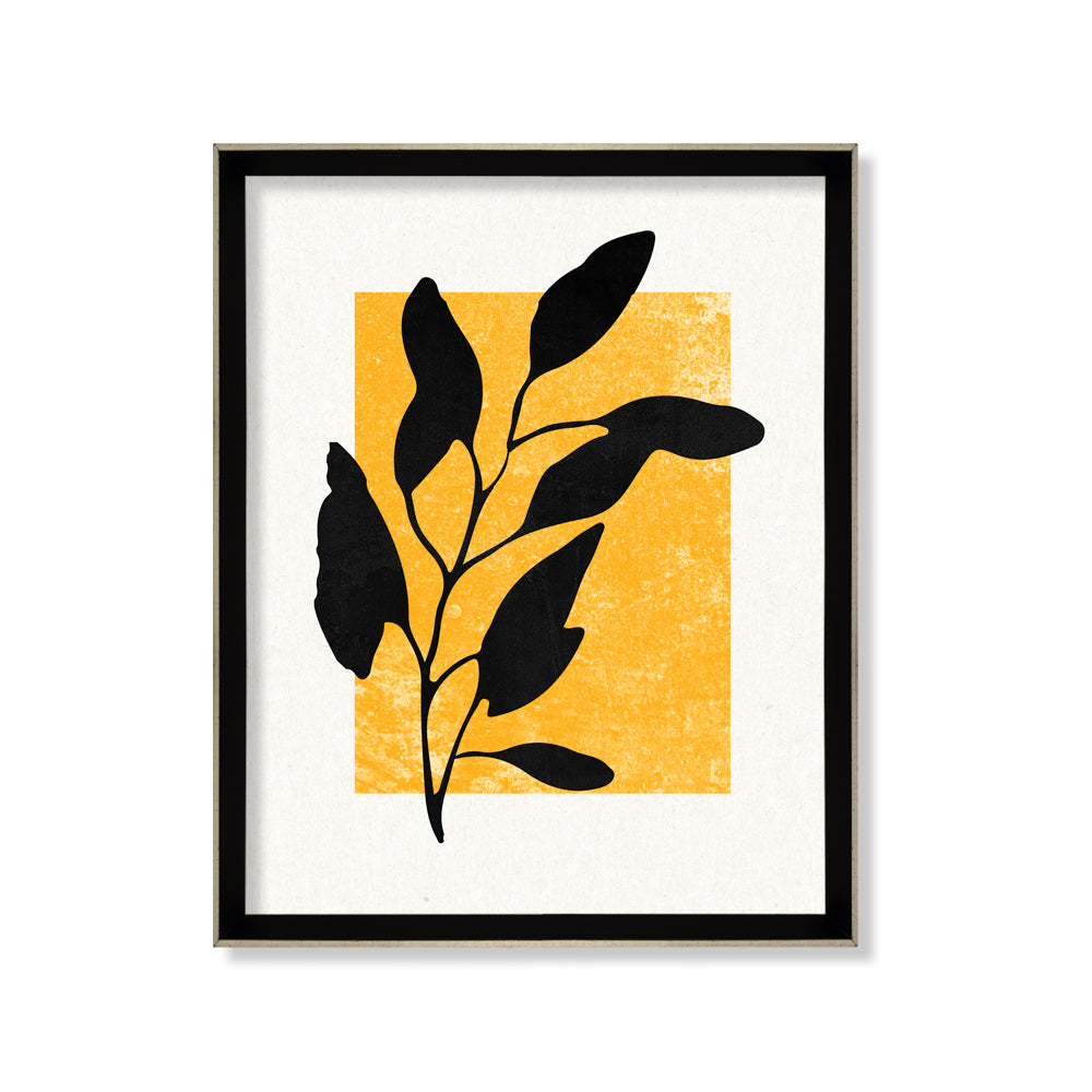 Cuadro Botánico Black Mostaza