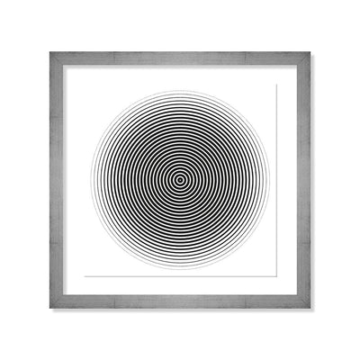 Círculo espiral blanco