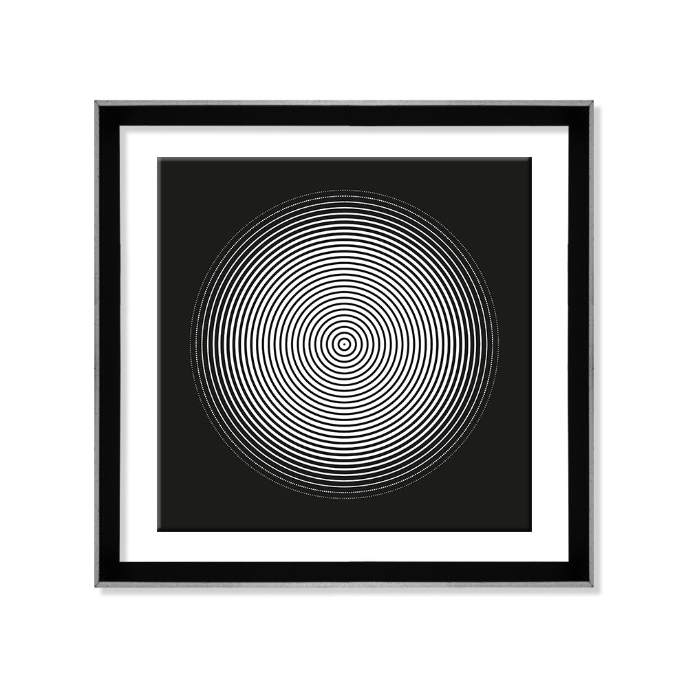 Círculo espiral negro