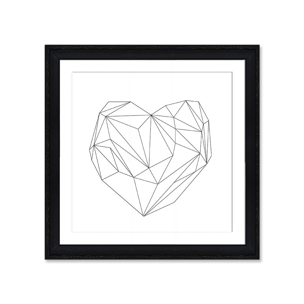 Corazón líneas white