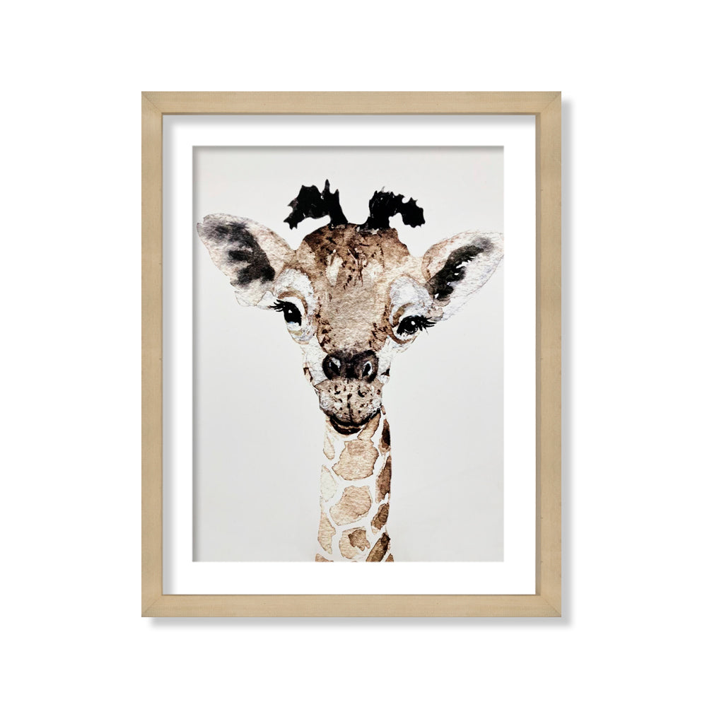 Cuadro Jirafa Acuarela
