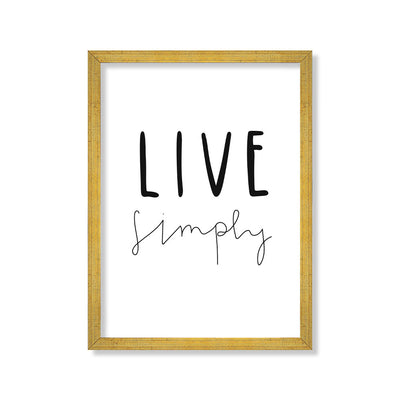 Live simply