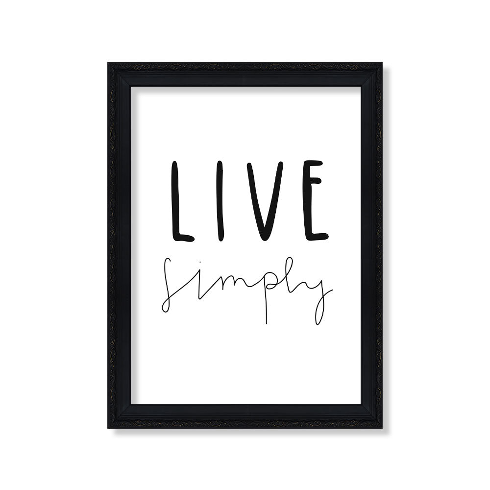 Live simply