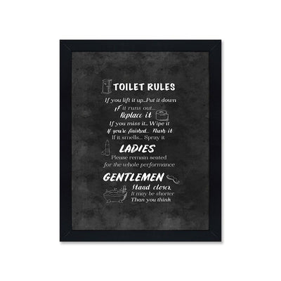 Toilet rules
