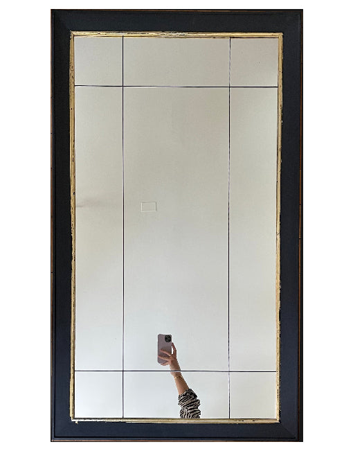 Espejo Negro Dorado